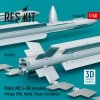 RESKIT RS48-0550 Matra MICA-EM missiles (4 pcs) (3D Printed) 1/48